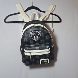 NWT Loungefly NBA Brooklyn Nets Basketball Logo Backpack